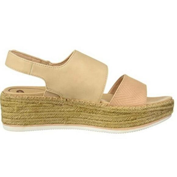 DR. SCHOLL'S NIB $69 Women's Cool Vibes Espadrille Wedge Sandal Nude Size 10M - Picture 5 of 8